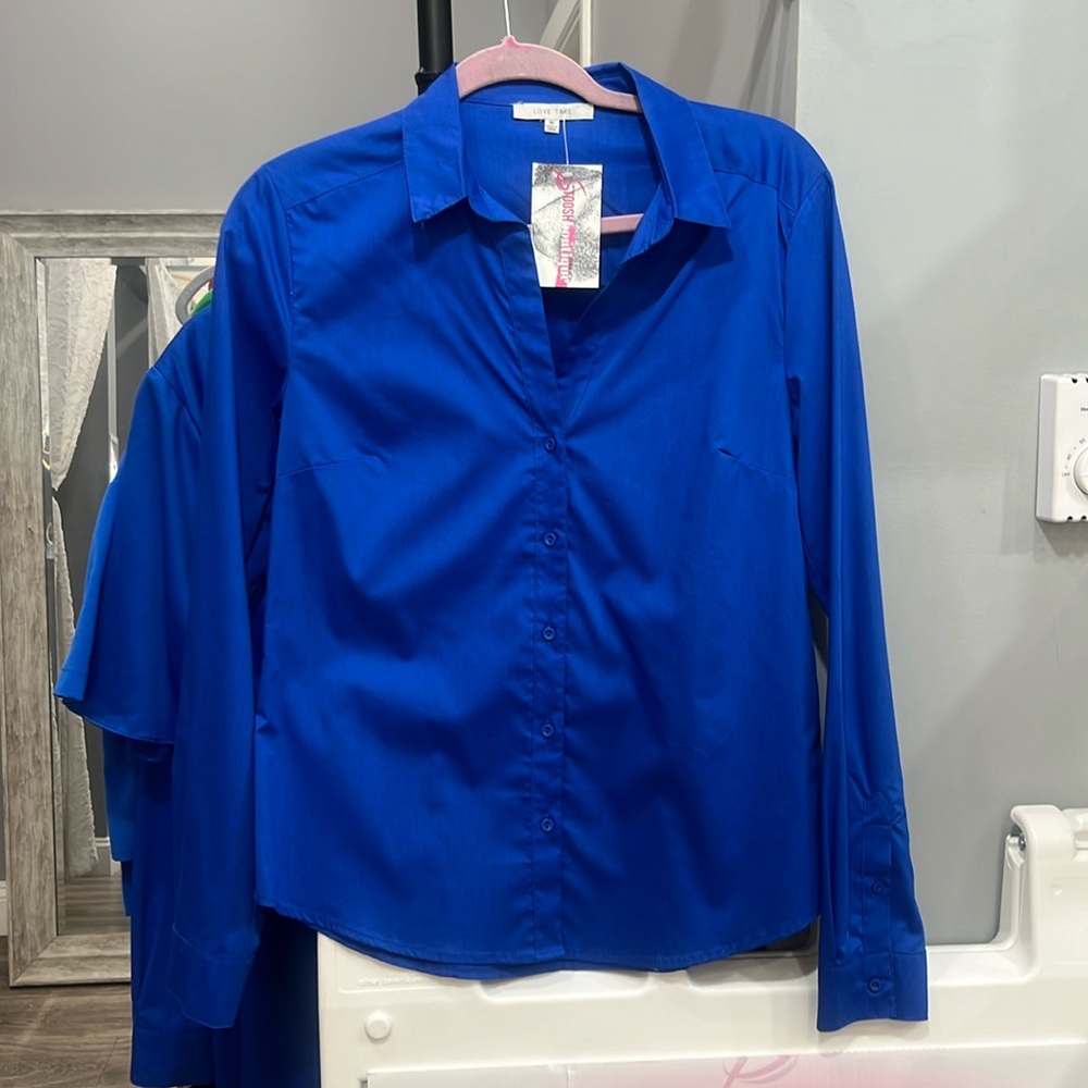 Royal blue top